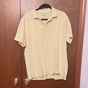 J. Crew Men's Light Tan Polo Shirt